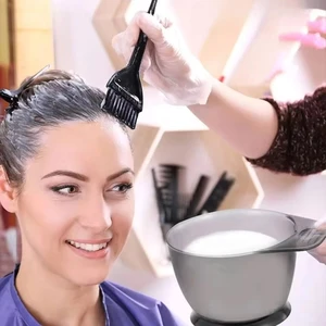 6PCS/セットプロのヘアカラーリングキットヘア染料ツールヘアドレッシングスタイリングアクセサリー染料カラーミキサー染料ブラシボウル 6ベストセールスヘアカラーボウル-1