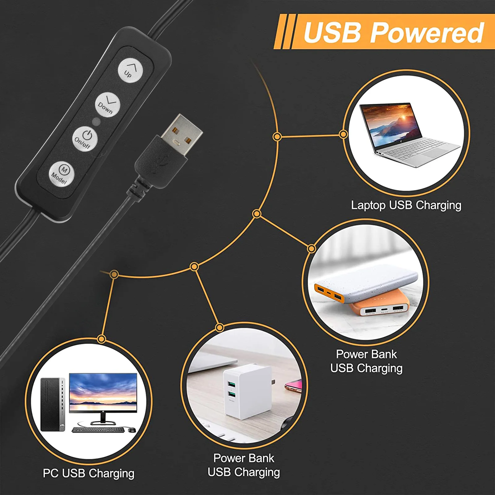 

1 set Mini Ring Adjustable Brightness Clip Mount For Video Broadcasting Photography Fill Light Webcam Lighting Portable Camera