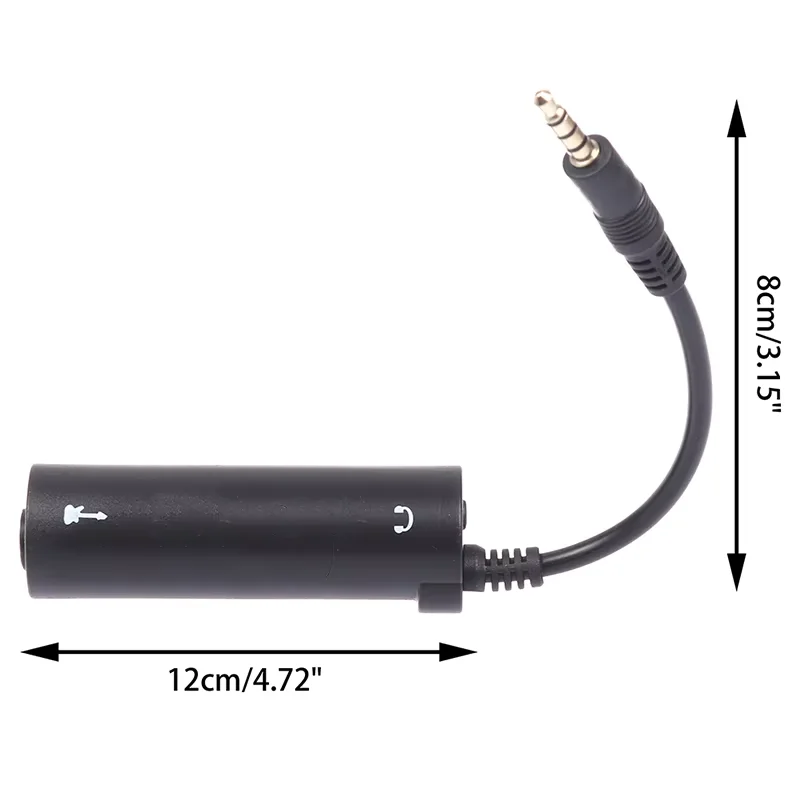 6.35mm Guitar Interface Converter Replacement Guitar Only Compatible for IOS Phone I/Pad Guitar Tuner Line Irig Converter