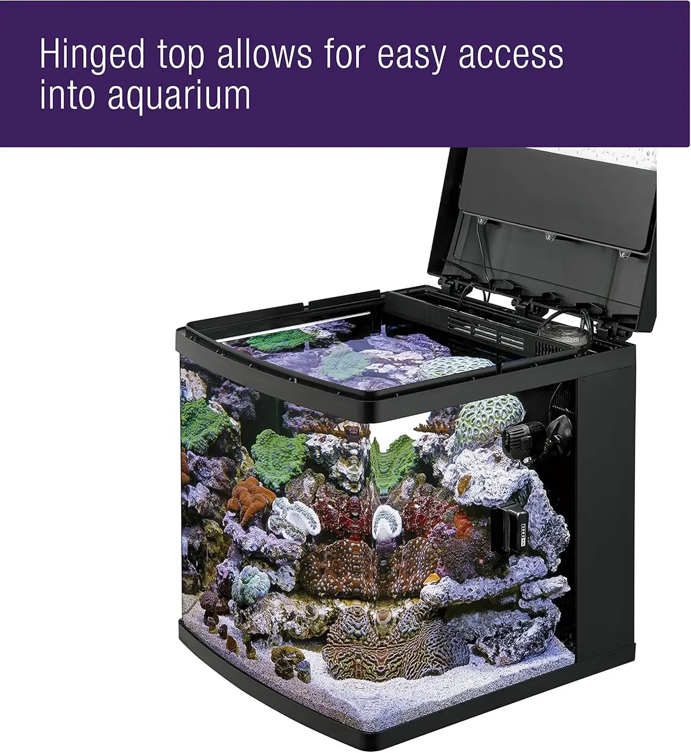 LED Aquarium Fish Tank Kit 32 Gallon Feature A Compact and Customizable Filtration Chamber SUNRISE/SUNSET MODE