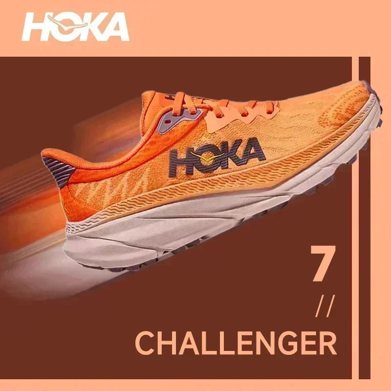 HOKA- Challenger- 7 Men Running Shoes Outdoor Sneakers Cushioning Elasticity Marathon Shoes Trail Trekking Tennis Sneakers HK001