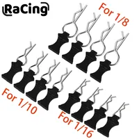 4pcs Metal R-type Car Shell Body Fixed Clips Pin with Tab for Axial SCX10 TRX-4 MJX Hyper Go 1/10 1/14 1/16 1/8 RC Car Parts