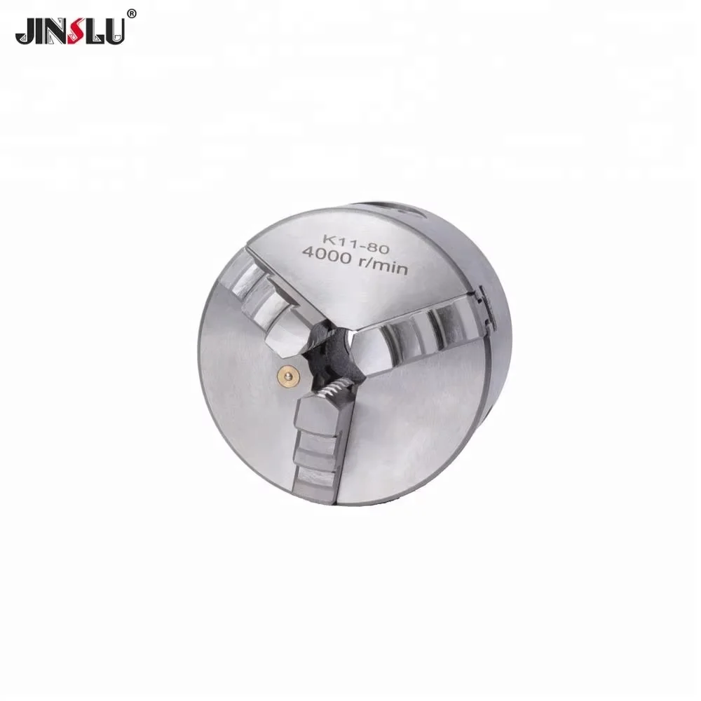 3 Jaw Manual Self-Centering Metal K11-80 80mm 3 Inch Three Jaws Chuck Turning Machine Tools Accessories Lathe Chuck