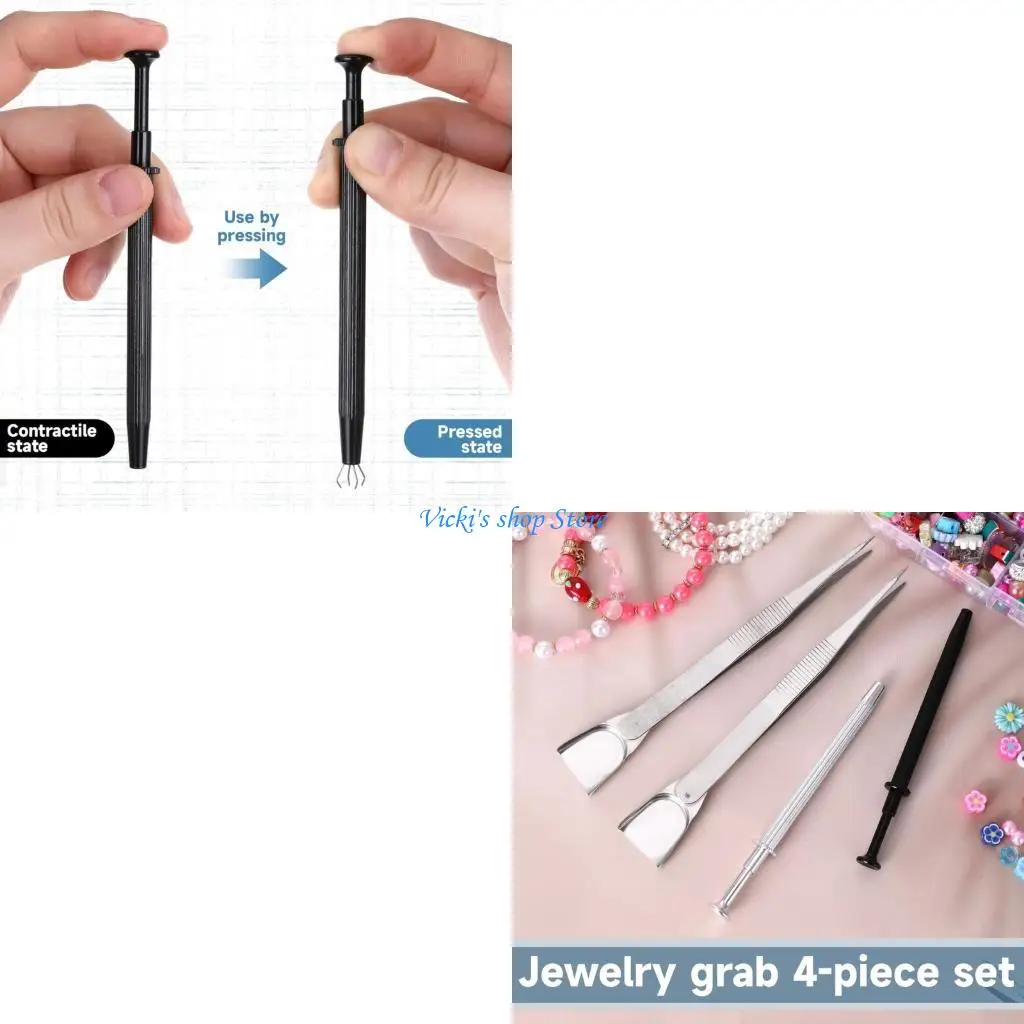 Precisions Craft Pliers Set of 4 for Intricate Beadwork and Electronic Repairs