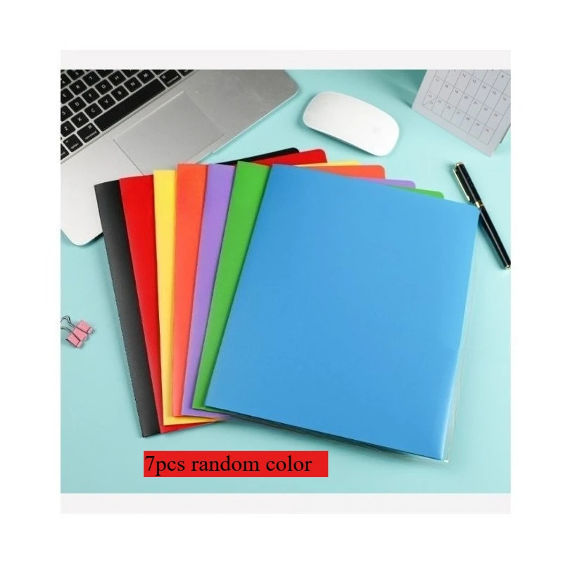 

7pcs Durable Practical Foldable File Bags Colorful Storage Bags Suitable For Office Supplies And Schools