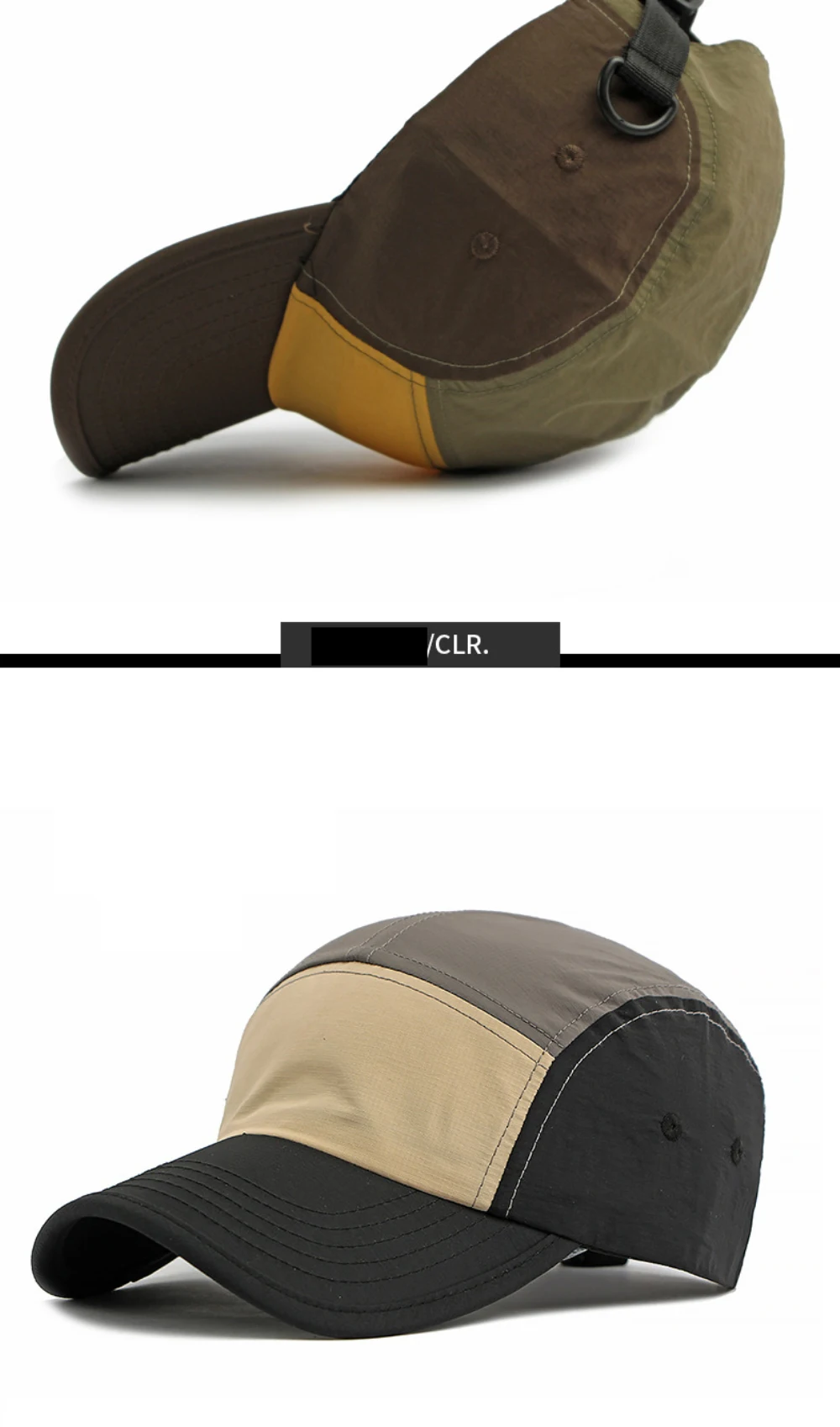HT5123 Frühling Sommer Sonnenkappen für Herren Damen 2026 Neue Patchwork Verstellbare Snapback-Kappe Männlich Weiblich Sport Lauf Baseball Caps – Detail 11