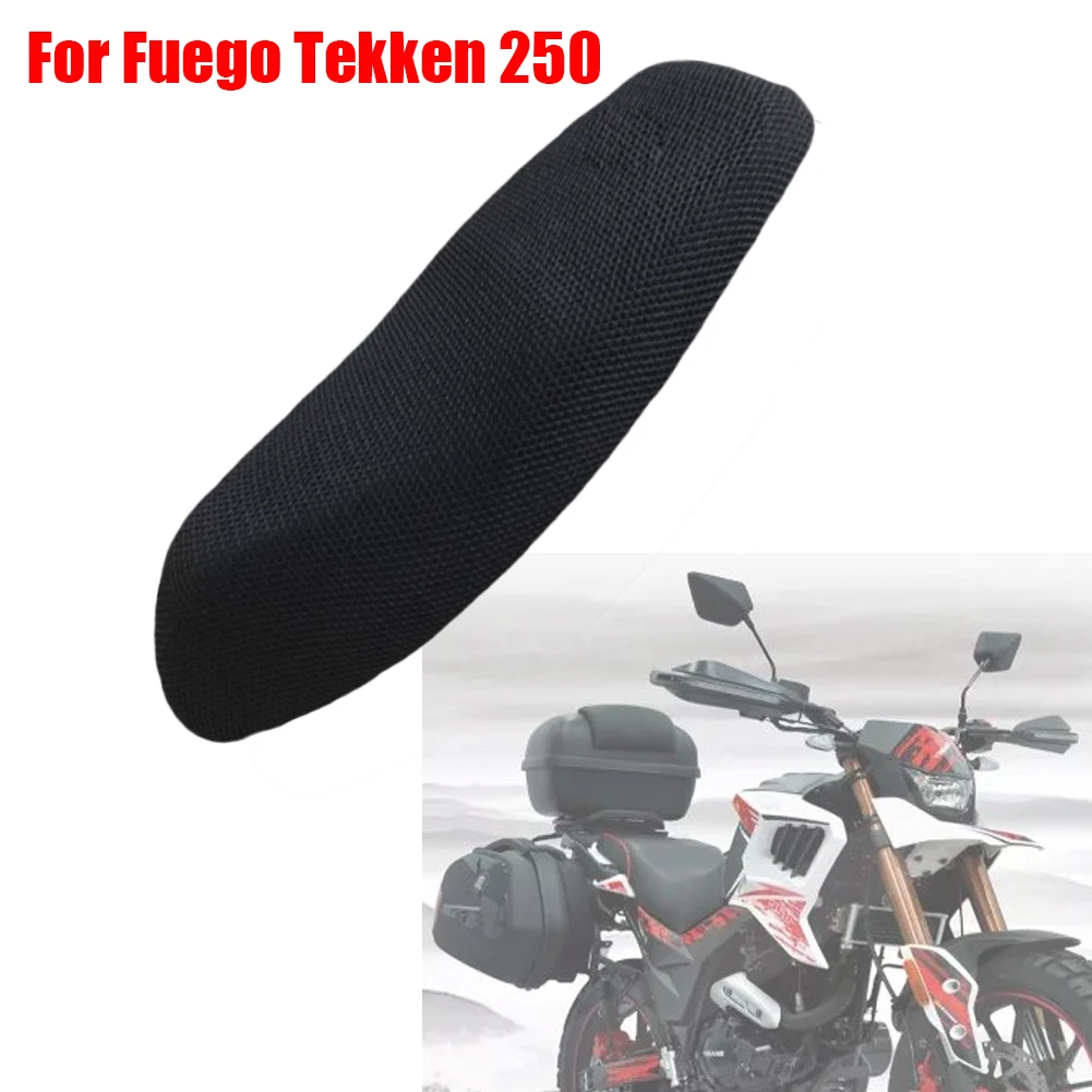 Funda protectora de malla transpirable 3D para SILLÍN de motocicleta, cubierta de asiento de tela para Fuego Tekken 250 YG250-2X