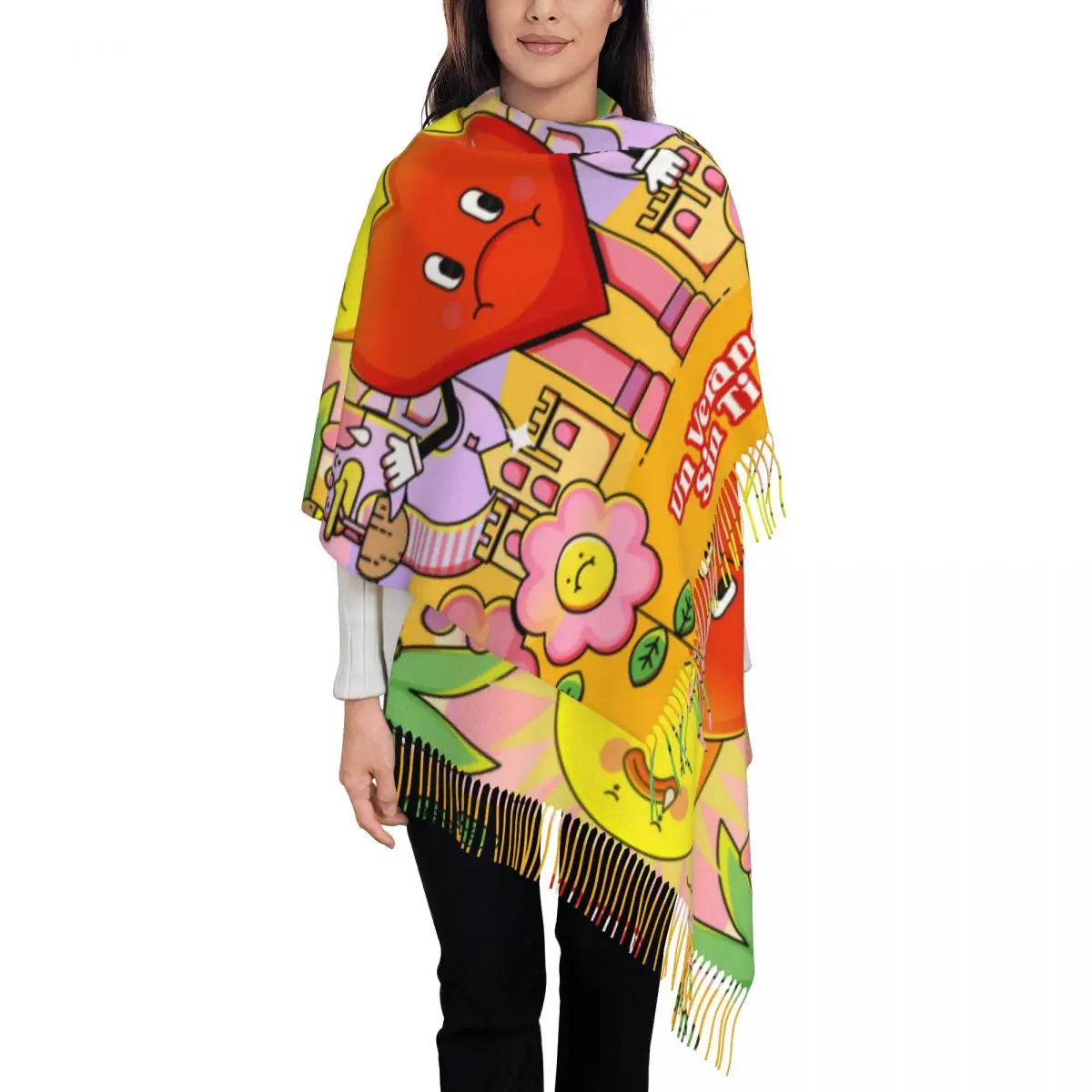 lenco-feminino-com-borla-bad-bunny-longo-inverno-outono-xale-envoltorio-dtmf-rapper-uso-diario-lencos-pashmina