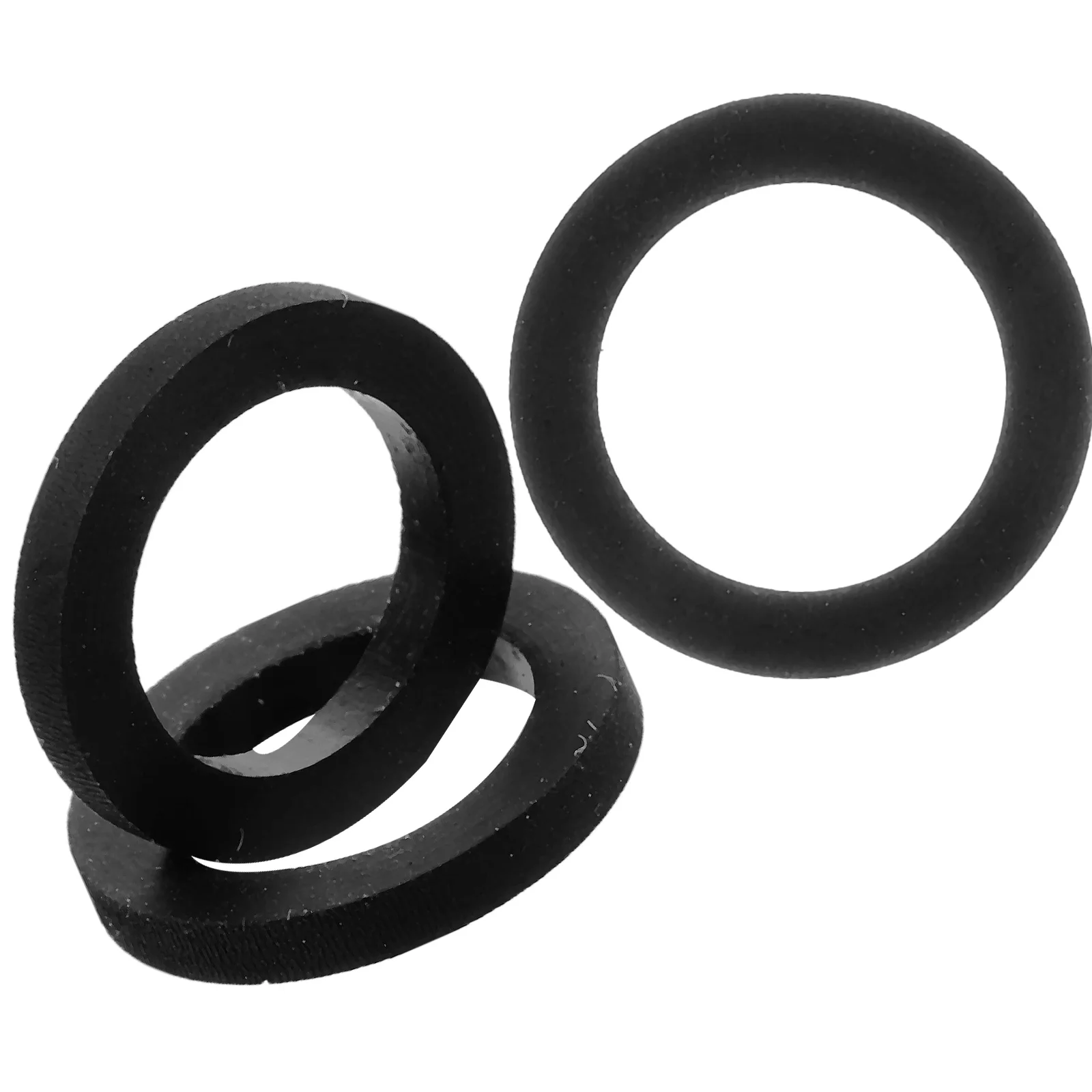 

3 Pcs Record Wheel Rubber Ring Cassette Drive Belts Recorder Player Replacement Black