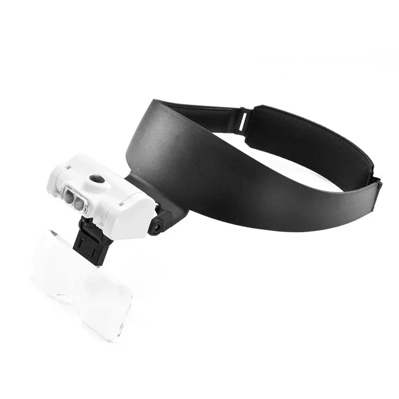 LED Head Magnifier - Hands-Free Reading Glasses for Elderly with Light