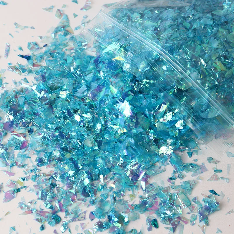 20G Irregular Shell Paper Powder Nail Polish Sequins for Manicure Glitter Nail Peeling Pigment Supplies Color Nail Stickers