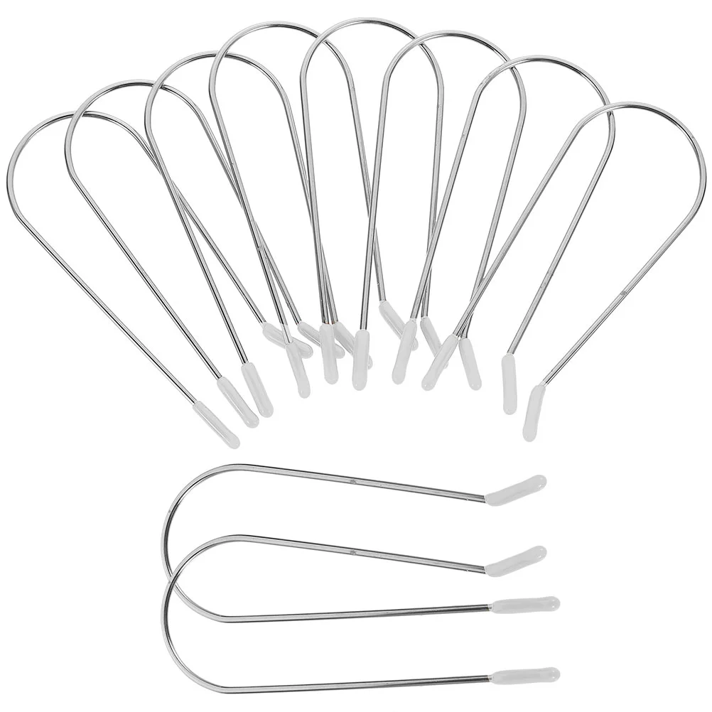 20 adet rulo saç Metal klip sıcak Pin isıtmalı kıvırcıklaştırıcılar makaralar fikstür çene kelepçeleri beyaz 304 paslanmaz çelik