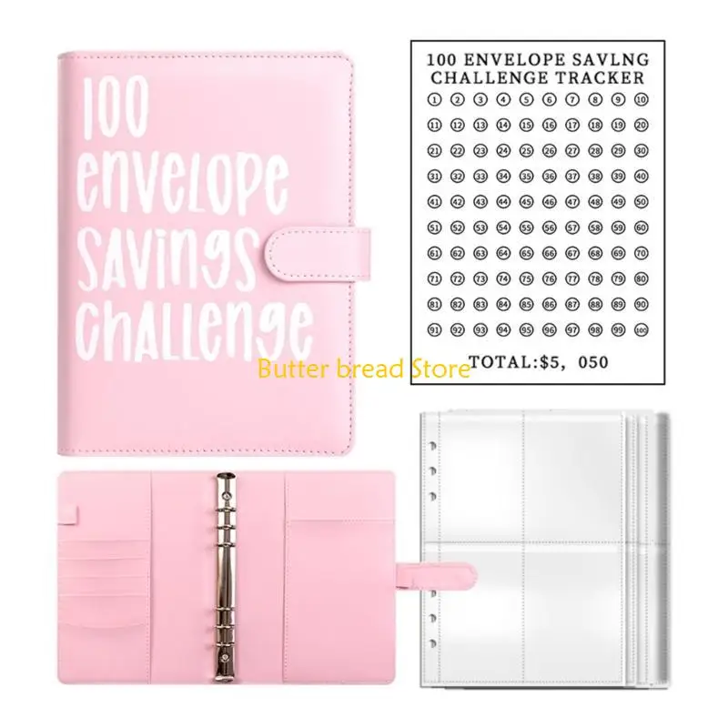 W89C Budget Binner Planner Money Saving Planner Journal Notebook for Budgeting