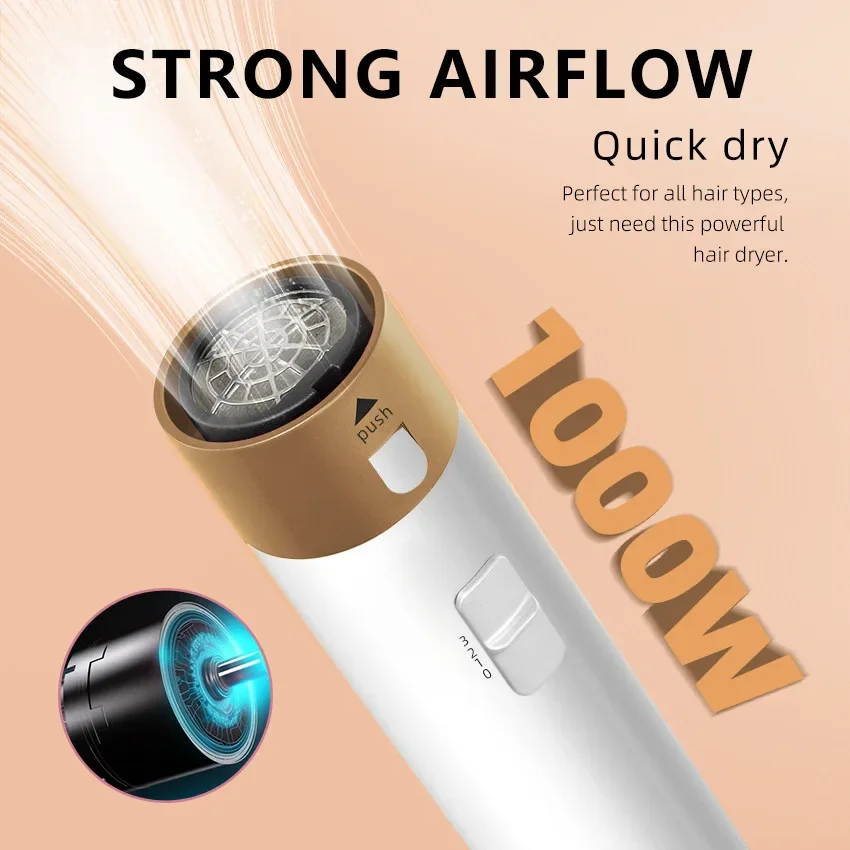 5 في 1 مجفف الشعر مشط الهواء الساخن المهنية مكواة فرد الشعر أداة تصفيف الشعر لصالونات التجميل والاستخدام المنزلي #4