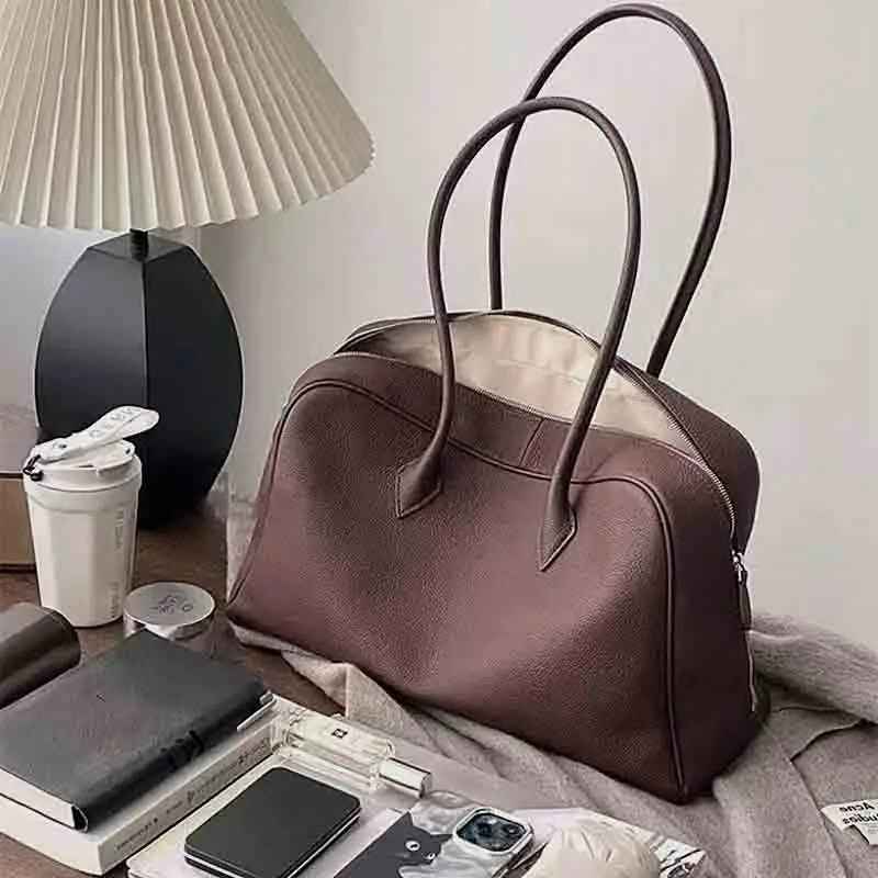 

New Hot Vintage Large Capacity Commuting Bag Ladies Handbag Famous Brand Design Fashionable Shoulder Bag Underarm Bag