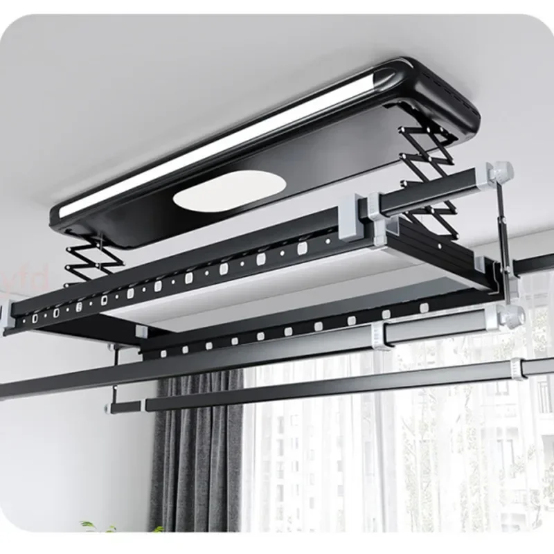 Intelligent Electric Drying Clothes Rack Four-bar Telescopic Lifting Remote Control Drying Machine Aluminum Alloy