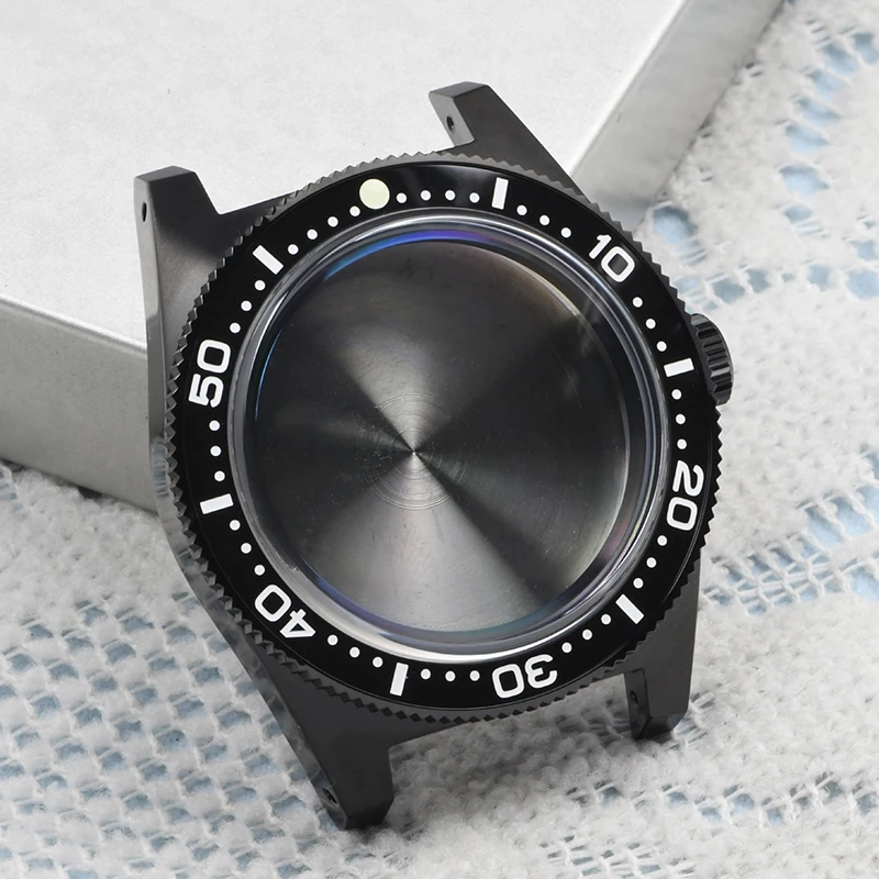 HEIMDALLR Watch case 41mm Stainless Steel PVD 62Mas Watch Case Ceramic Bezel 20Bar Waterproof Suitable For NH35/36 Movement