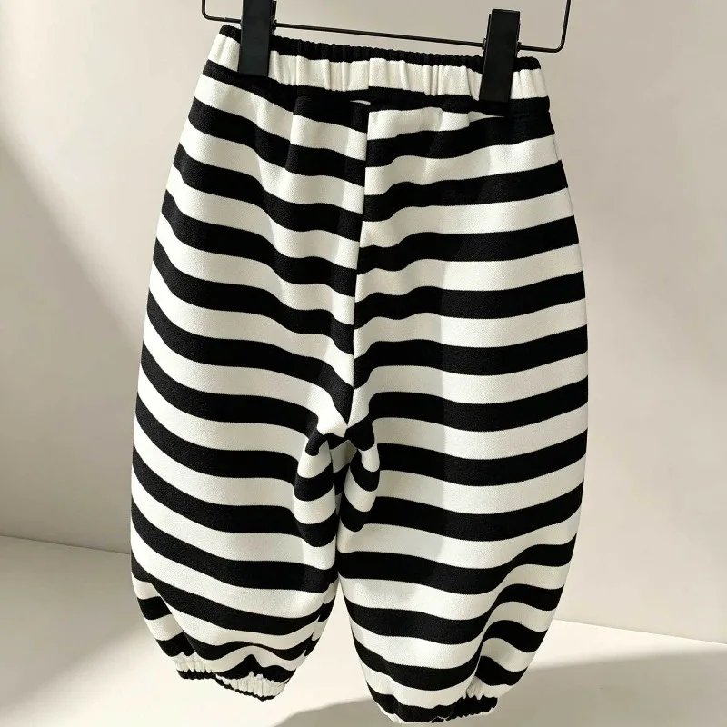 Bellbell Herbst Kinder Jungen Zweiteiliges Kleidungsset Hundemuster Kinder Jungen Sweatshirt 1-6 Jahre Kleinkind Babys Jungen Gestreifte Hosenanzüge – Detail 3