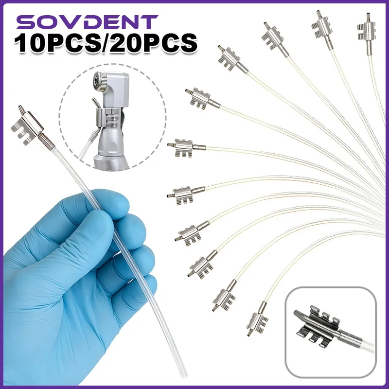 10/20Pc Dental Low Speed Handpiece Air Motor Tubes Pipes Hoses Clip Pipe External Spay Nozzle Dental Phone Water Pipe Accessorie