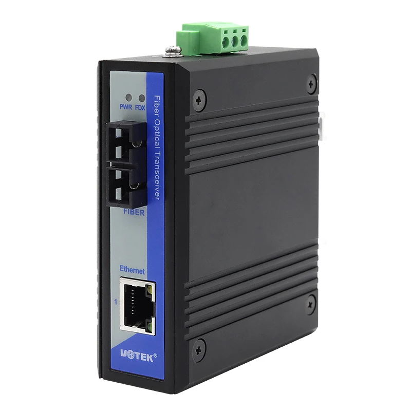 UOTEK 1 Port 10/100/1000M Network Fiber Optic Transceiver FTTD Adopt High Quality Optoelectronic Integrated Modules UT-2601GC