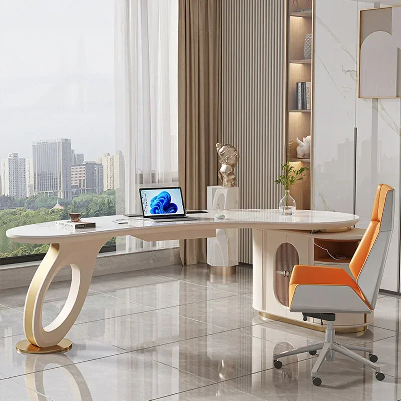 Altezza Scrivania Camera da letto Studente Mobili per ufficio professionali Tavoli da conferenza elevabili Tavolo da studio da gioco a forma di L Casa automatica