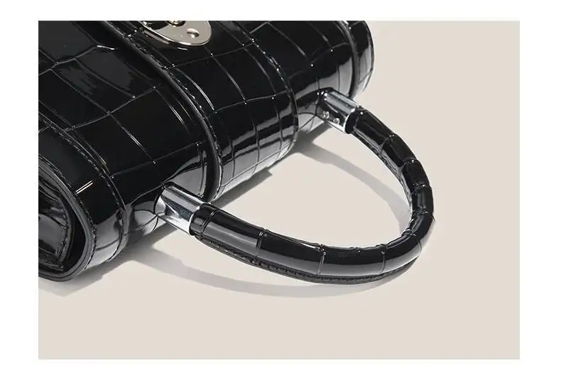 Bloom Vintage Y2k Women 2023 Casual Chains Chic Crocodile Pattern Shoulder Bag Ladies High Street Black Messenger Bags
