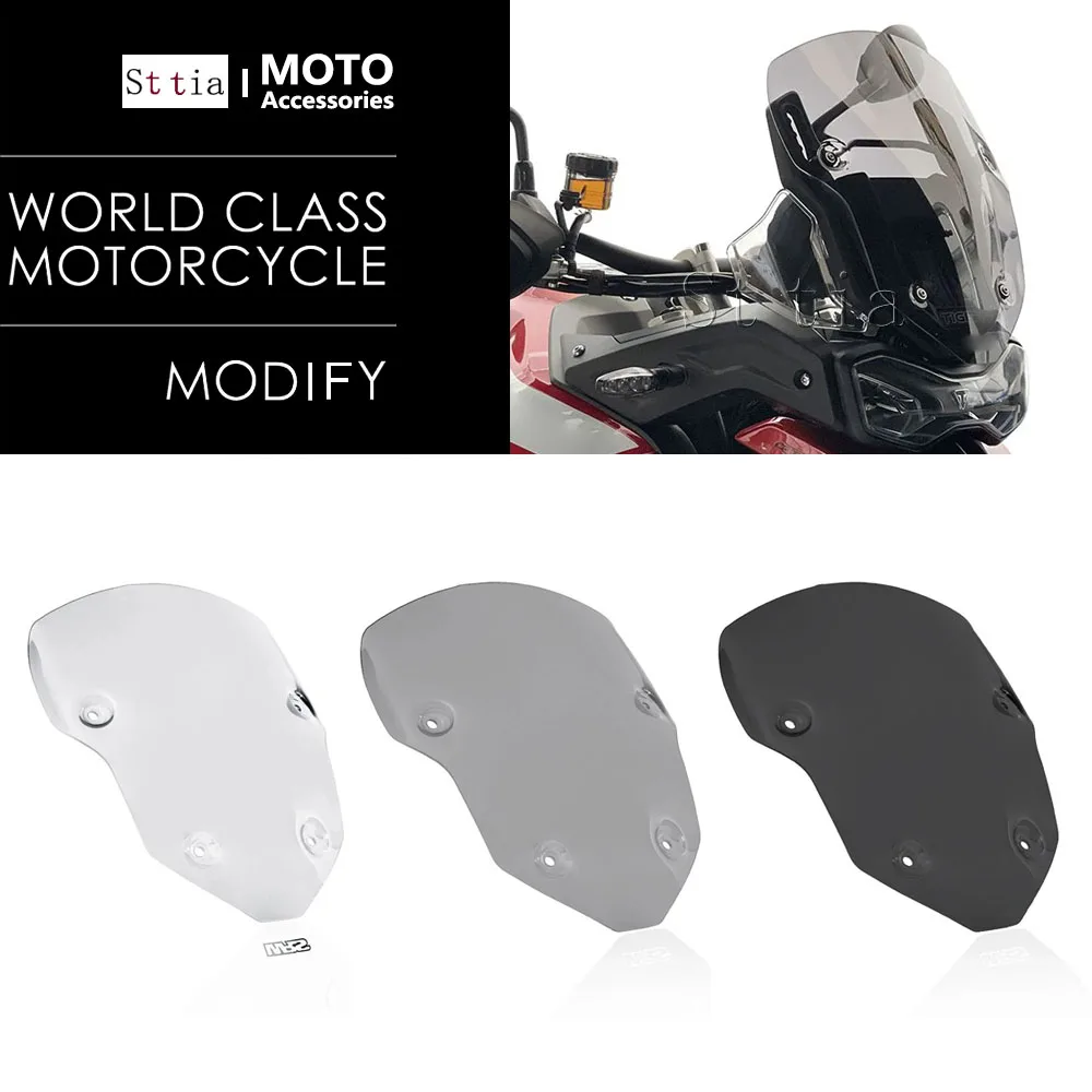 

For Triumph Tiger 850 / 900 2020 - 2024 Tiger850 Tiger900 Windshield Windscreen Wind Deflector Sport Screen FOR Tiger 850 / 900
