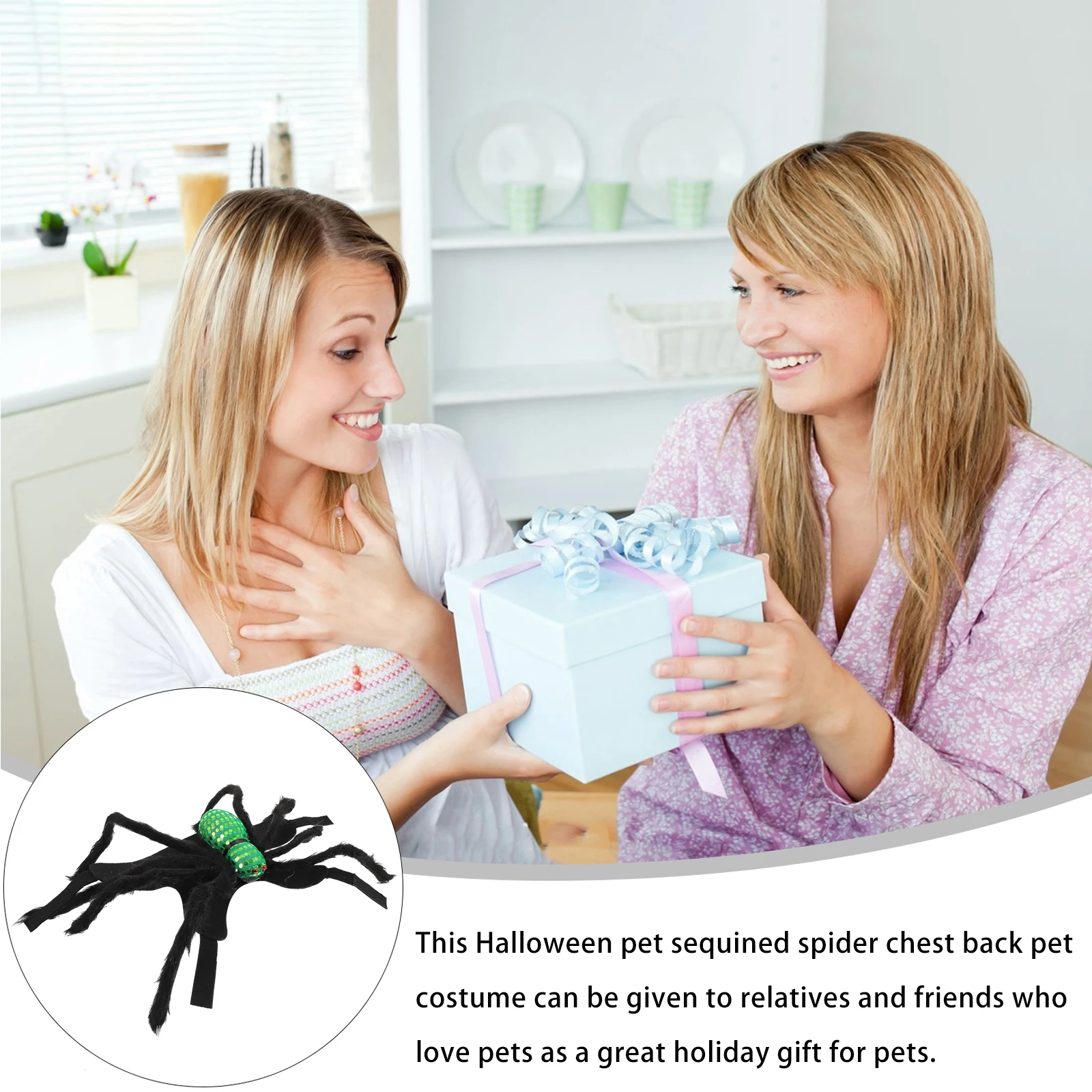 

Halloween Pet Dog Harness Cat Dog Harness Costume Felt Cloth Supplies Clothing Decorative Outfits Spider Theme