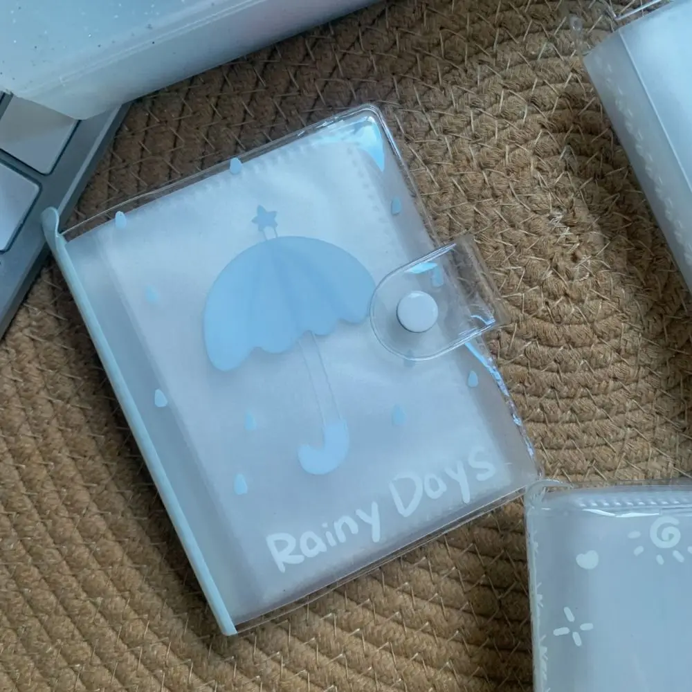 High Quality M5 3 inch Photocards Holder Rain Series Transparent Idol Card Collection Binder Loose Leaf Picture Storage Booklet