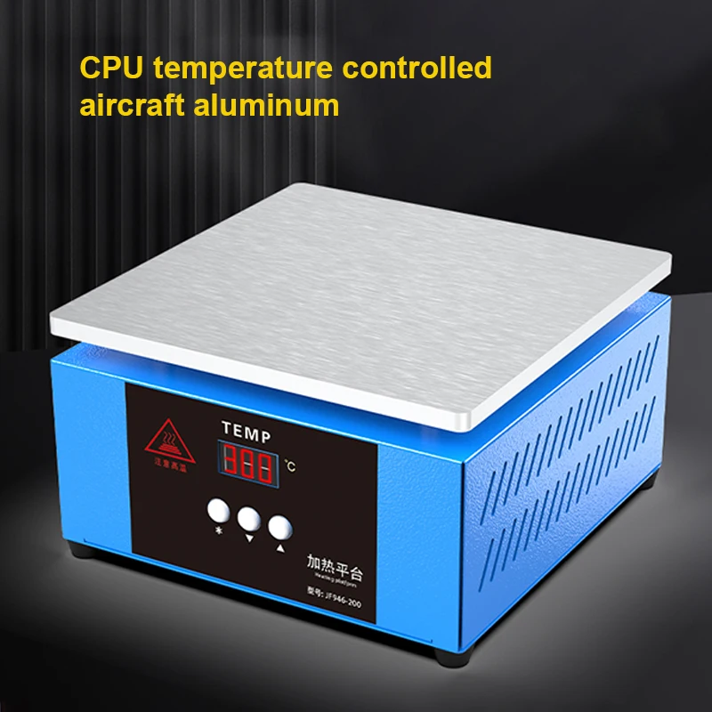 Imagem -04 - Termostato de Mesa de Aquecimento Exibição Digital Única Cabeça de Plataforma de Aquecimento Modelos de Placa de Pré-aquecimento de Alumínio Máquina de Filme Quente