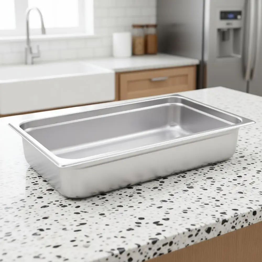 

Глубокая металлическая емкость для пищевых продуктов/пароварка, с защитой от заедания, 22-го класса толщины