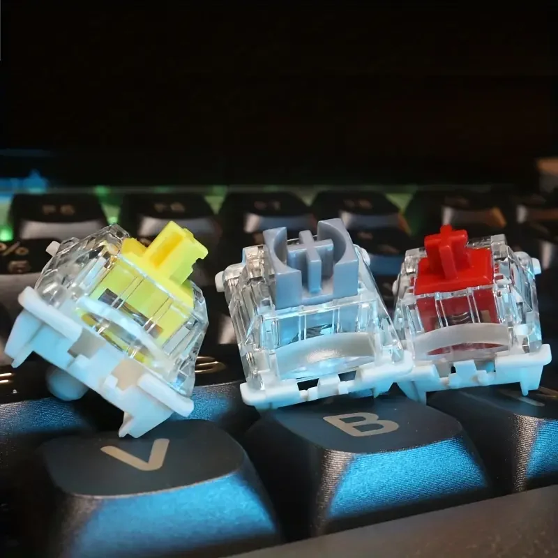 

Gateron Pro 3.0 Switch Yellow Silver White 3 Pins Linear SMD RGB for Mechanical Keyboard GK61 Anne Pro 2