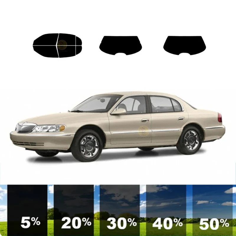 

precut Removable Window Tint Film For Car 100% UVR 5%-35%VLT Heat Insulation Carbon ﻿For LINCOLN CONTINENTAL 4 DR SEDAN1995-2002