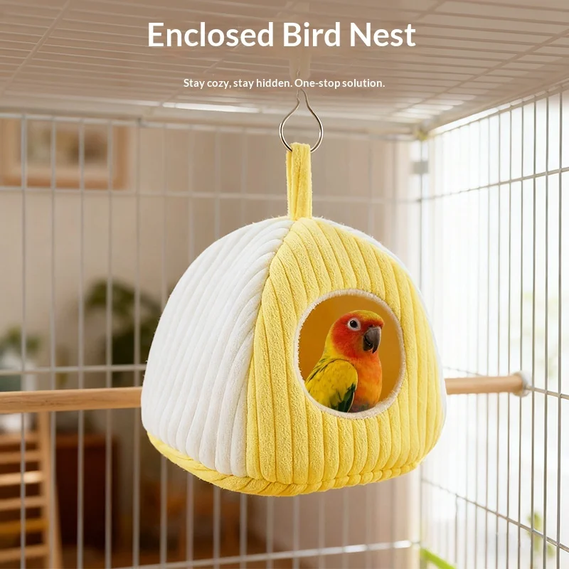 

Parrot Bird's Nest Autumn Winter Insulation Warm Cloth Peony Tiger Skin Monk Bird for Winter Special Removable Washable