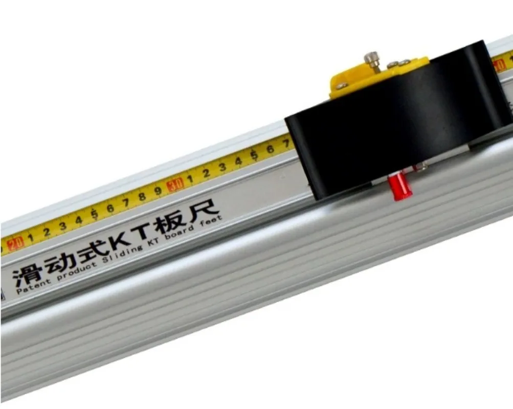 Aluminum Alloy Sliding Cutting Ruler, Non-slip Anti-deviation Art Ruler, Protective CuttingTool forKT Board & Advertising Making