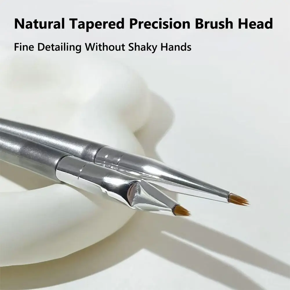Ultrafeiner Eyeliner-Pinsel, abgewinkelte, gebogene Spitze, Eyeliner-Pinsel unter den Augen, platz präziser Detail-Concealer-Pinsel für Make-up