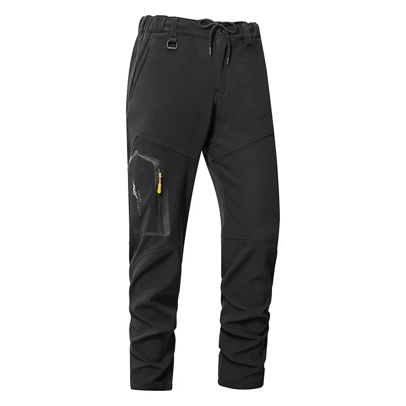 Pantalones de senderismo térmicos tácticos para hombre, pantalones de trabajo de lana, impermeables, cálidos, policía, Softshell, invierno, nuevo