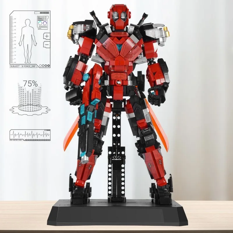 Blocs de construction de super-héros, figurines d'action Marvel Deadpool, ensembles de briques, jouets DIY, cadeaux de noël pour enfants garçons adultes, 2000 + pièces