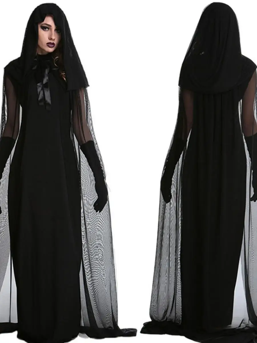 Kostium na Halloween, ślub, strój doktora, damski, motyw głowy, szkielet, diabeł, panna młoda, spódnica, materiał poliestrowy