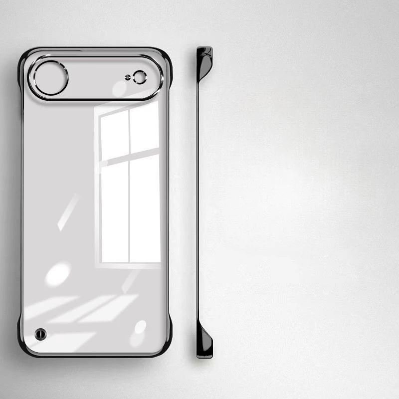 Ultra Thin Frameless Case for Iphone 17promax Air Slim Hard Shockproof Bumper Transparent Cover For iPhone17 17pro air - náhled 2