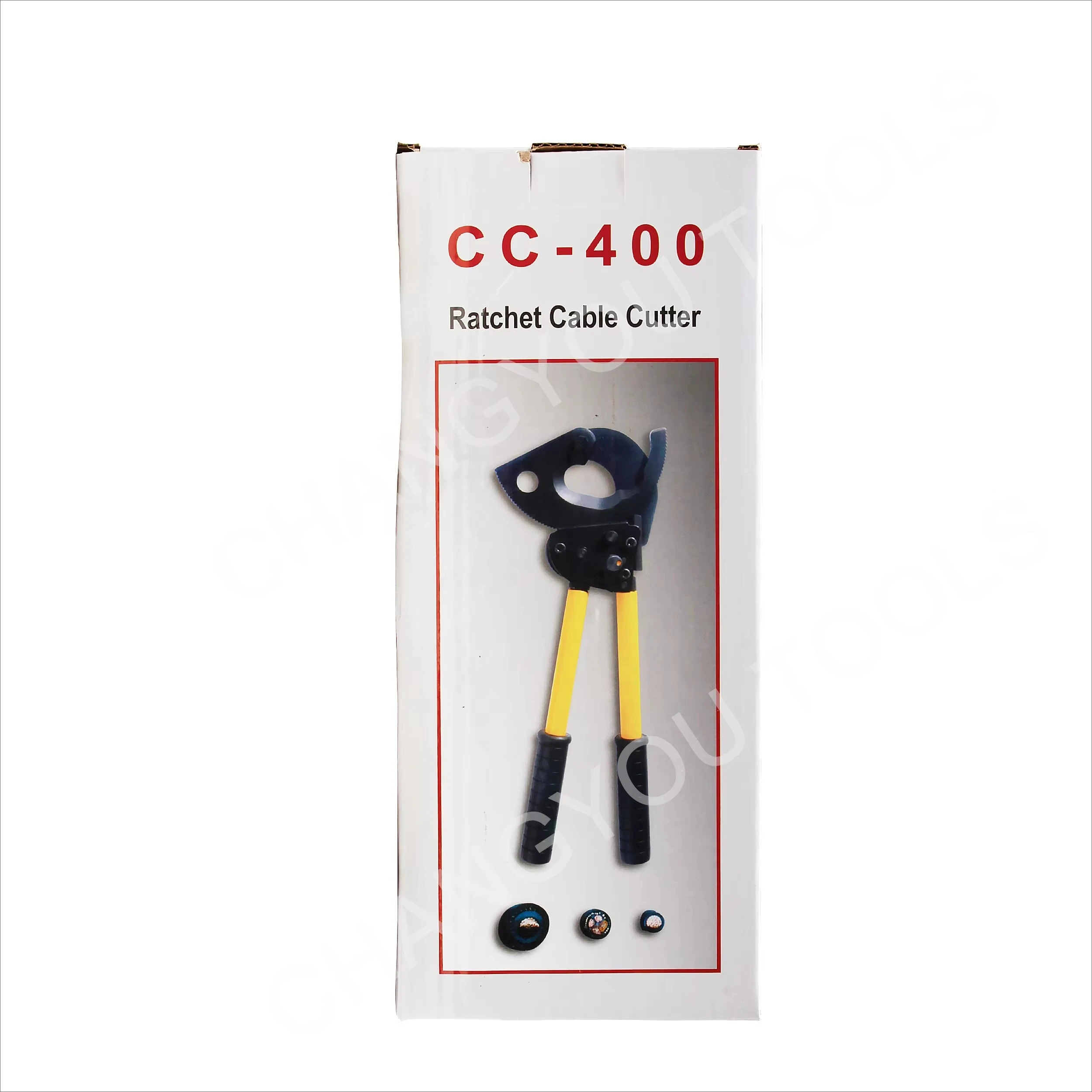CC-400 Heavy Duty Ratchet Electric Cable Cutter Tool Armored Cable Wire Cutter