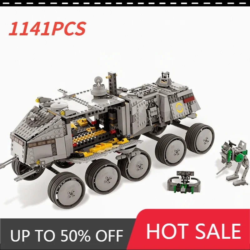 

1141PCS Hot Selling Space Movie Series War Weapon MOC-8098 Turbo Tank Building Block Model DIY Children's Toy Gift