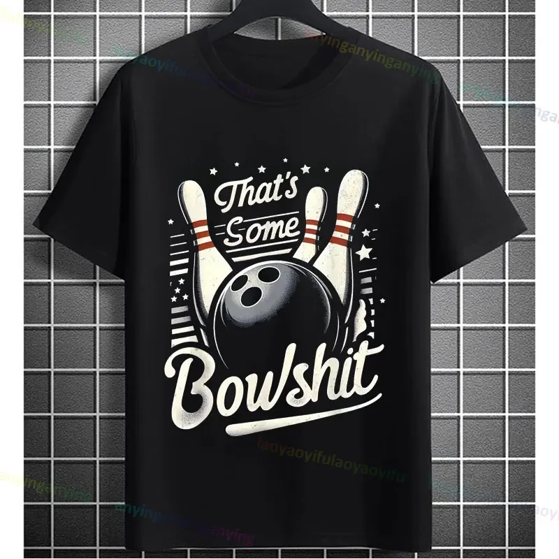 Why I Lose At Bowling Bowler Lover Gift T-shirt Slogan Graphic Design Tees Casual Short-sleev Pure Cotton Humor Style Tshirt