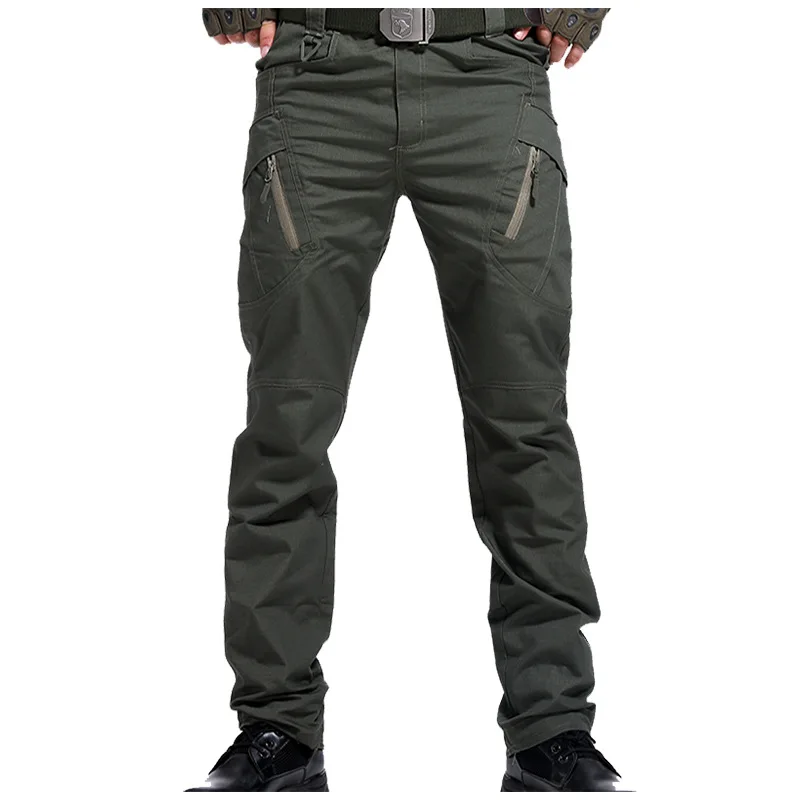 New Mens Tactical Pants Multiple Pocket Elasticity Military Urban Commuter Tacitcal Trousers Men Slim Fat Cargo Pant 5XL