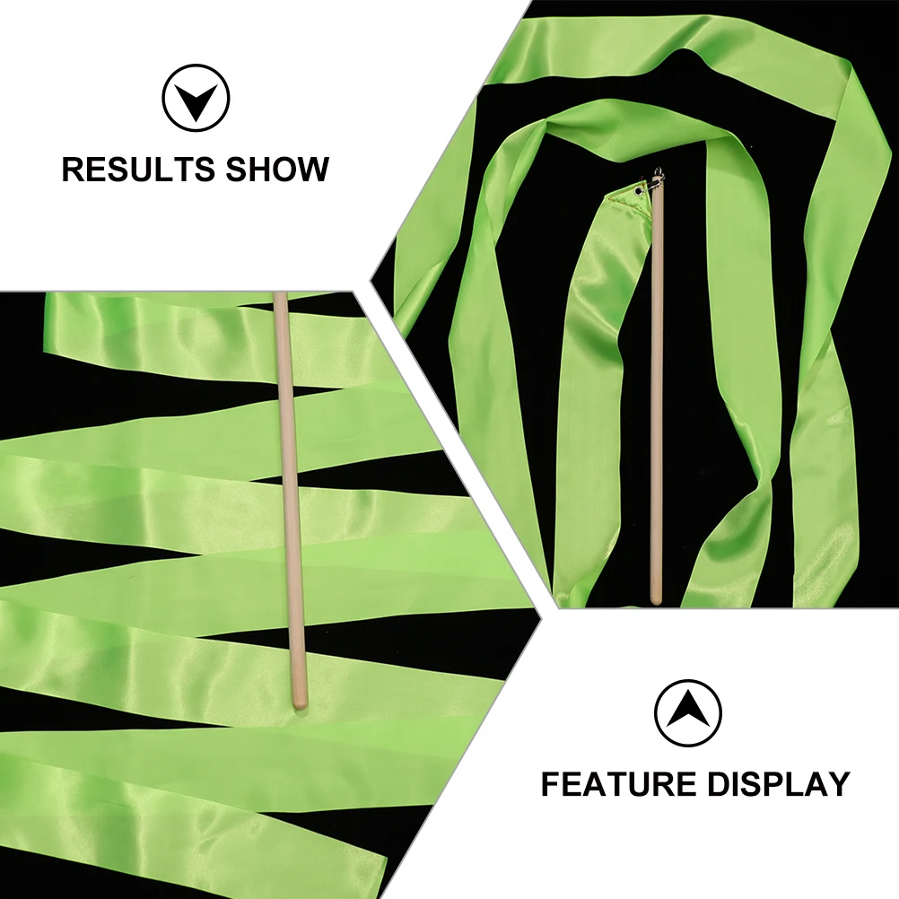 

4 Pcs Ribbon Props Gymnastics Equipment Handheld Dance Performance Dancing Ribbons Adults Silk