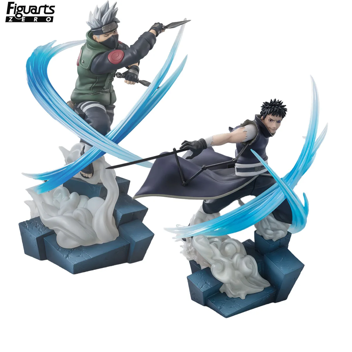 Original Bandai Spirits Figuarts ZERO Naruto Shippuuden - Uchiha Obito Hatake Kakashi Conclusion with One Once Called A Friend