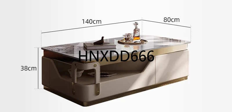

Small apartment living room household modern simple rectangular coffee table