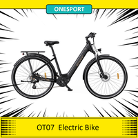 ONESPORT OT07 Electric Bike, 250W BAFANG Motor, 36V 10.4AH Battery, 27.5*1.77\