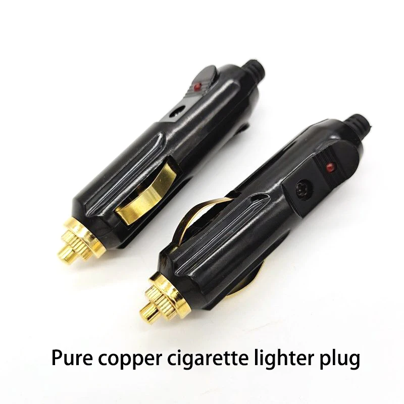 

High power 12V/24V car charger European/American standard pure copper strip light 8A/20A solderless cigarette lighter socket