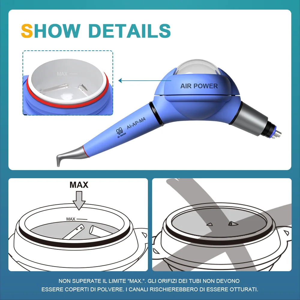 AI-AP-K/N/M4/B2 Dental Air Power Water Polisher Oral Hygiene Teeth Whitening System Intraoral Water Equipment